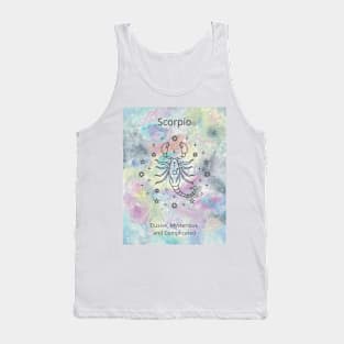 Mystic Scorpio: A Watercolor Zodiac Revelation Tank Top